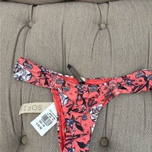 SOFIA by ViX Pink Floral Bikini Bottom